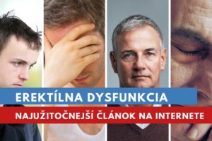 erektílna dysfunkcia, príznaky, prejavy, liečba a prevencia