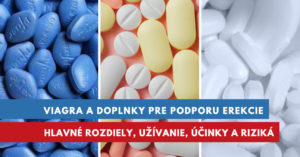 rozdiel medzi viagrou a doplnkami stravy pre podporu erekcie