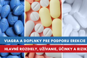 rozdiel medzi viagrou a doplnkami stravy pre podporu erekcie